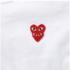 Comme Des Gar Ons Play Red Double HearT T shirT Ax T288 051