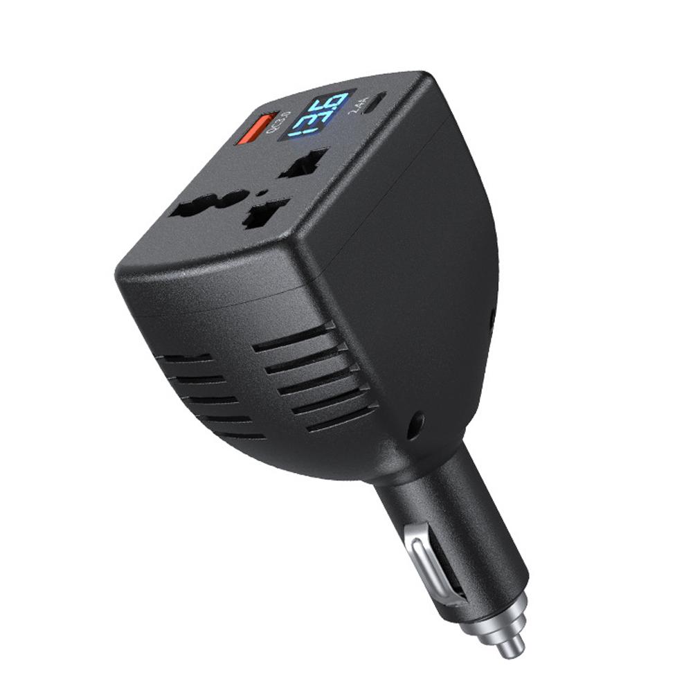 150W Car Power Inverter DC 12V/24V To AC 220V Cigarette Lighter Adapter With QC3.0 USB Port Charger Power Converter