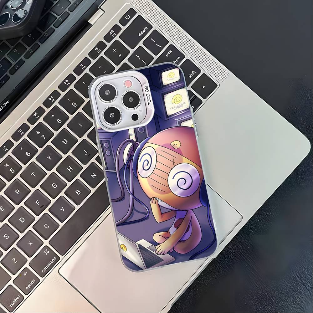 

K-Keroro G-Gunsou Frog For White Candy Matte Cover iPhone 17,16,15,14,13,12,11,Mini,Pro,Plus iPhone17