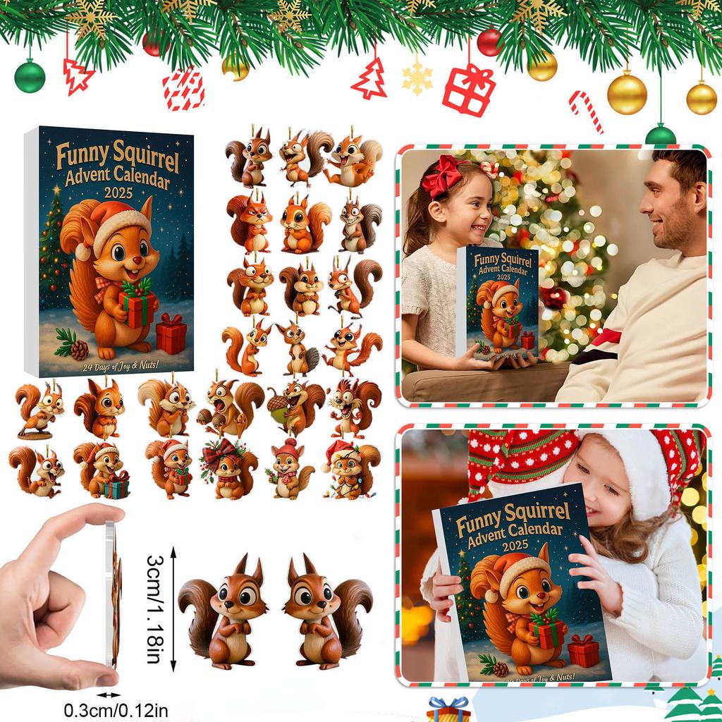 Nedtellingskalenderen inkluderer 24 gaver, nedtellingskalender og overraskelsesgave