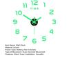 Nordic Style Wall Clock with Lasers Engraving 3D Digital Display Silent Sweep Movement Easy Installation Number Clock Room Decor