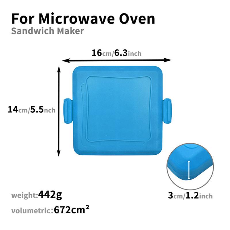 Multifunktionell Silikon Bakform Med Smörkniv Snabb Uppvärmning Mikrovågsugn Brödrost Smörgåsbricka För Kök 1st