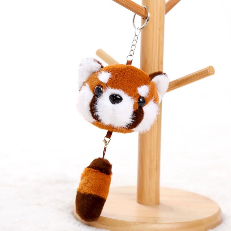 Raccoon Mini Plush Toy Cartoon Animal Keychain Backpack Pendeent Holiday Gifts