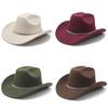 Wool Felt Jazz Hat For Men And Women With Wide Brim Sun Protection For Summer Fashion