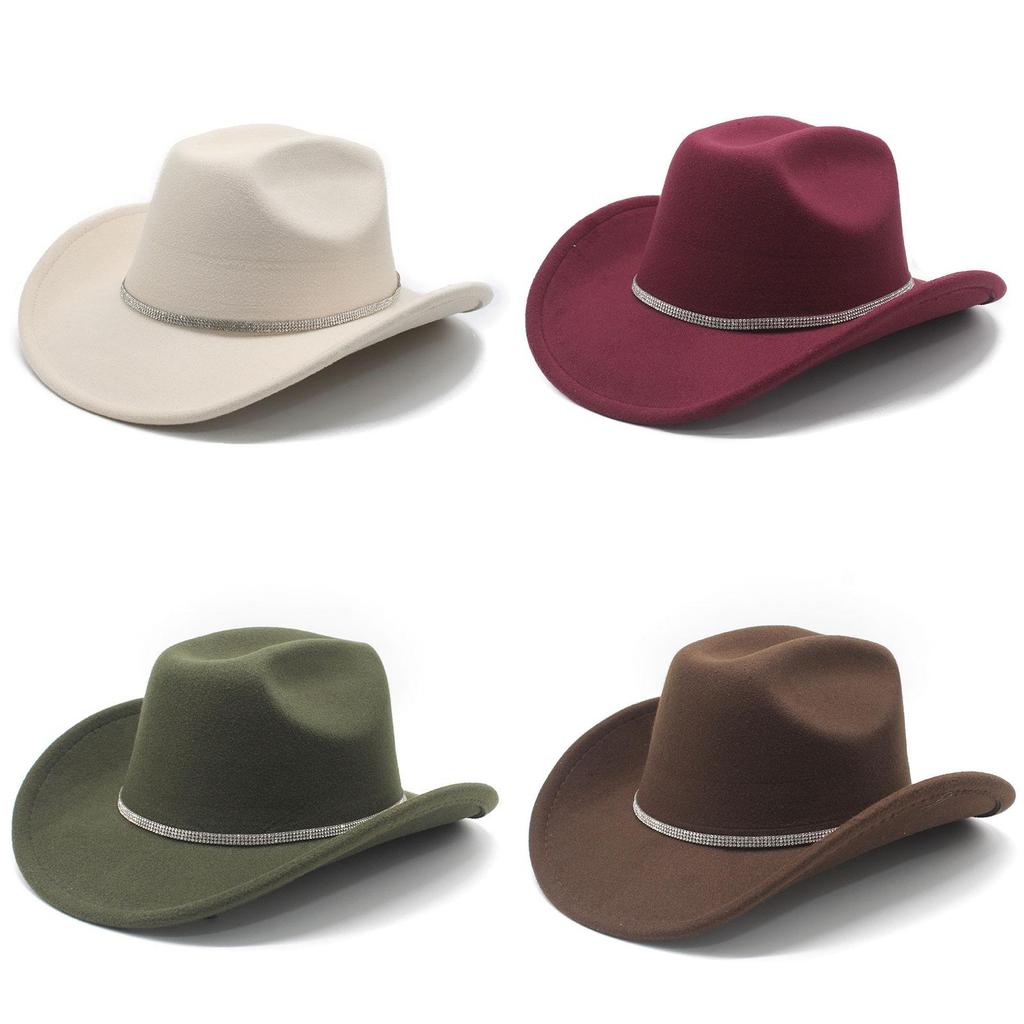 Wool Felt Jazz Hat For Men And Women With Wide Brim Sun Protection For Summer Fashion