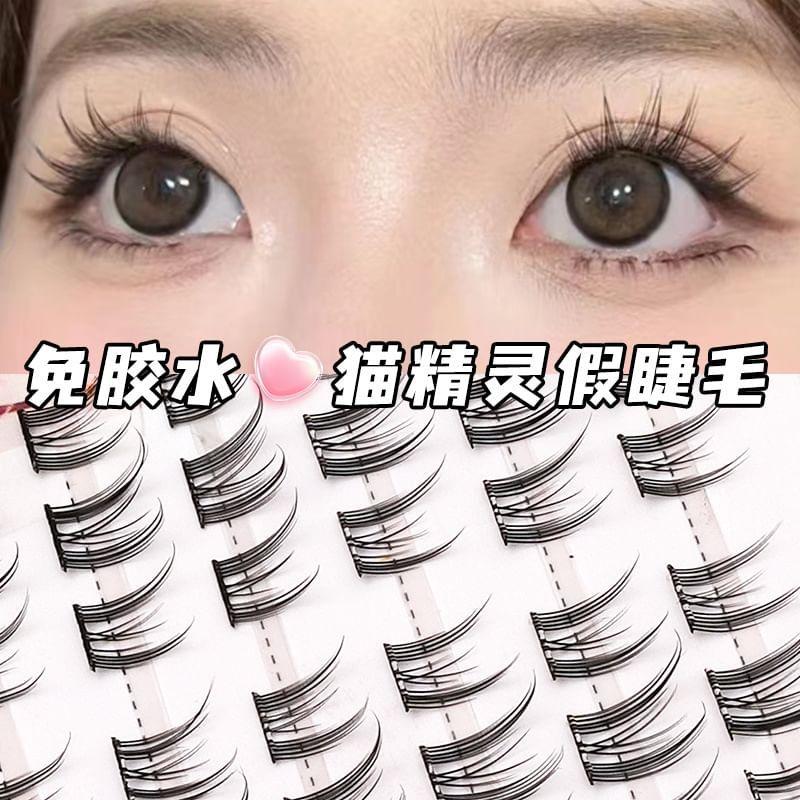 Lactacia - Glue-free False Eyelashes Clusters with Tweezers