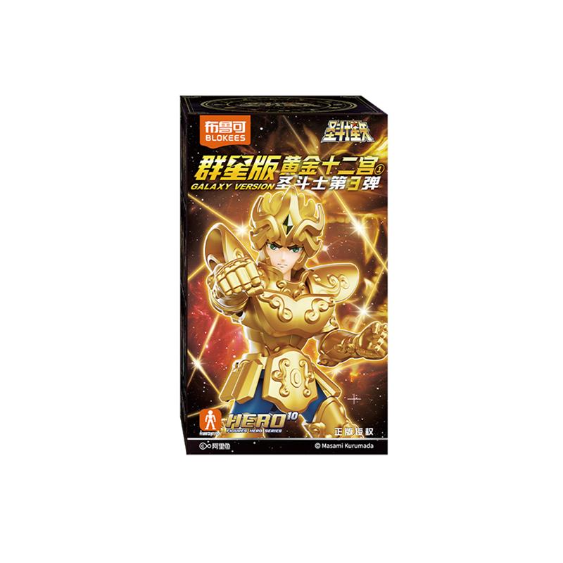 BLOKEES Original Gold Saint Seiya GALAXY VERSION V03 Athena Aiolos Mu Milo Aldebaran Aiolia Shaka Dohko Toy Action Figure Gift
