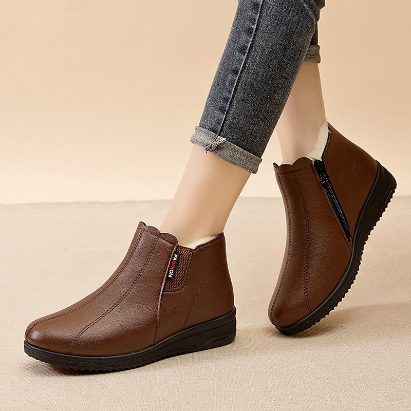 Women Snow Boots Winter 2024 Fashion Casual Warm Shoes for Women Slip On Lady Comfort Female Ankle Boot Footwear Botas De Mujer