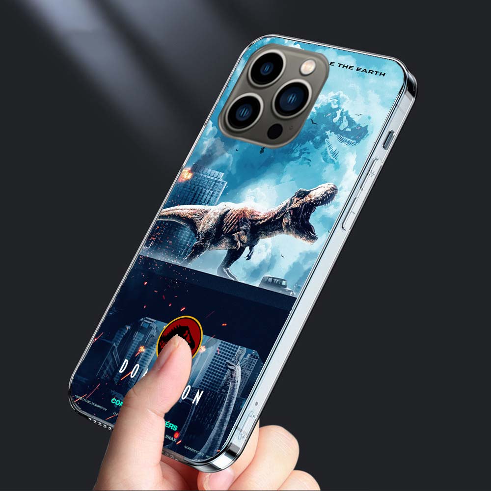 New World Jurassic Park Phone Case For Iphone 16E 15 Pro 14 Plus 17E 16 17 Pro Max Air 11 12 13 Mini Shockproof Capa Cute Cov