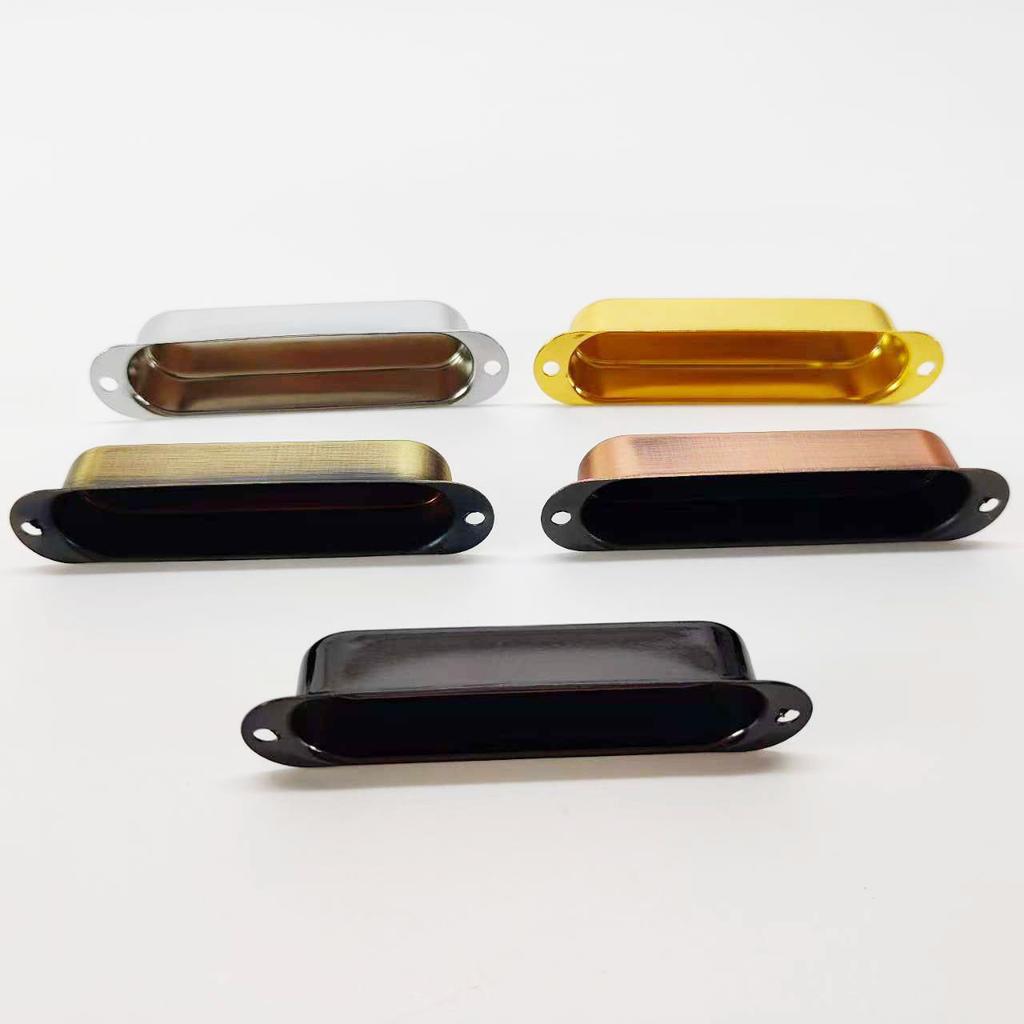 ST SQ Brass Single-Coil Closed-Back Pickup Cover Closed-Back Pickup Brass Housing Cover Sealed Brass Housing, 5 Colors