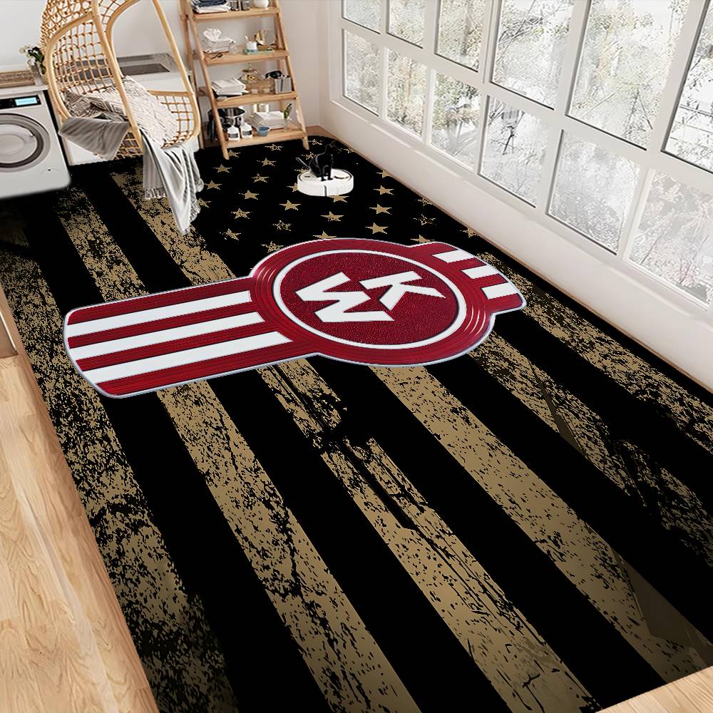 KENWORTH Logo Hallway Carpet Non-Slip Laundry Room Mat Laundry Decor Balcony Child Living Room Bedside Area Rugs