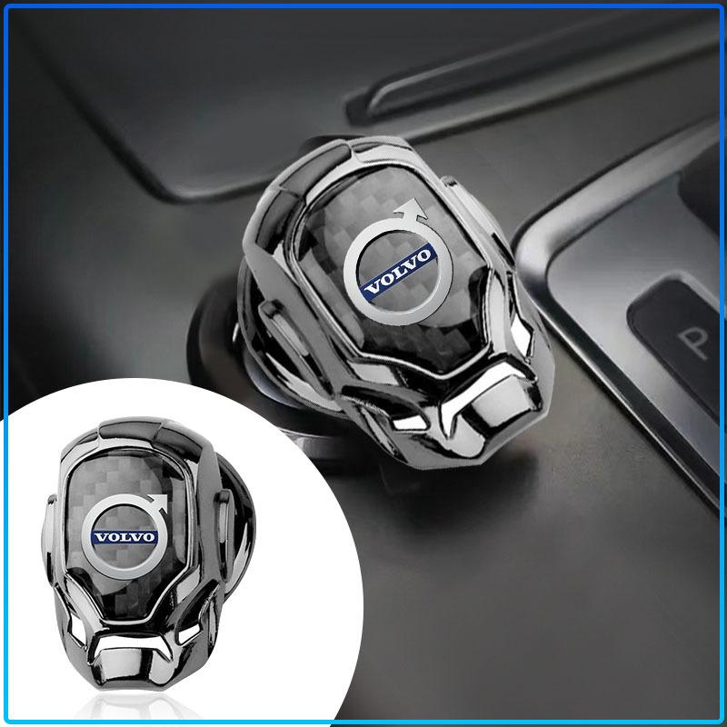 Car One-click Start Protective Cover Interior Button Decoration Sticker For Volvo Rdesign XC90 S60 XC60 V70 S80 S40 V50 V40 V60 C30 S70