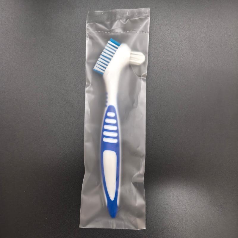 Colorful Double-Headed Denture Cleaning Brush - Daily Necessity.