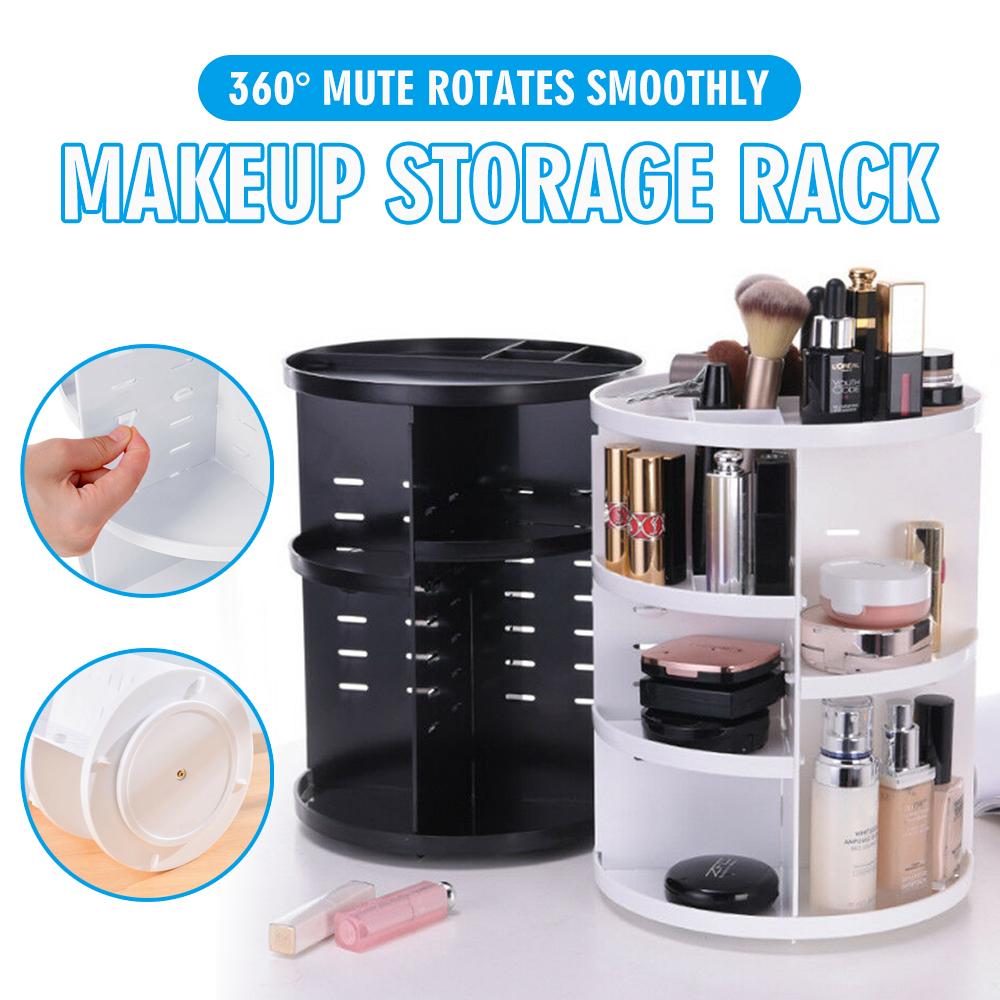 

Органайзер для макияжа PDTO, вращающаяся на 360° вращающаяся стойка для хранения косметики