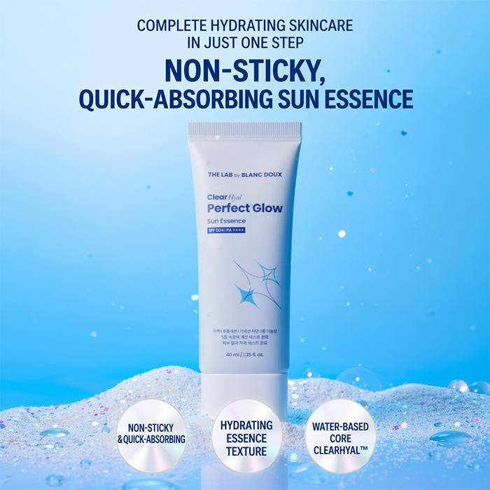 THE LAB by BLANC DOUX Clear Hyal Perfect Glow Sun Essence 40ml (3 Options) - DAISO