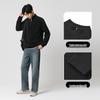 Men's Brushed Half-Zip Long Sleeve T-Shirt