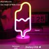 Korean Style Flamingo LED Neon Night Light - Decorative Christmas Fairy Accent with Round Base