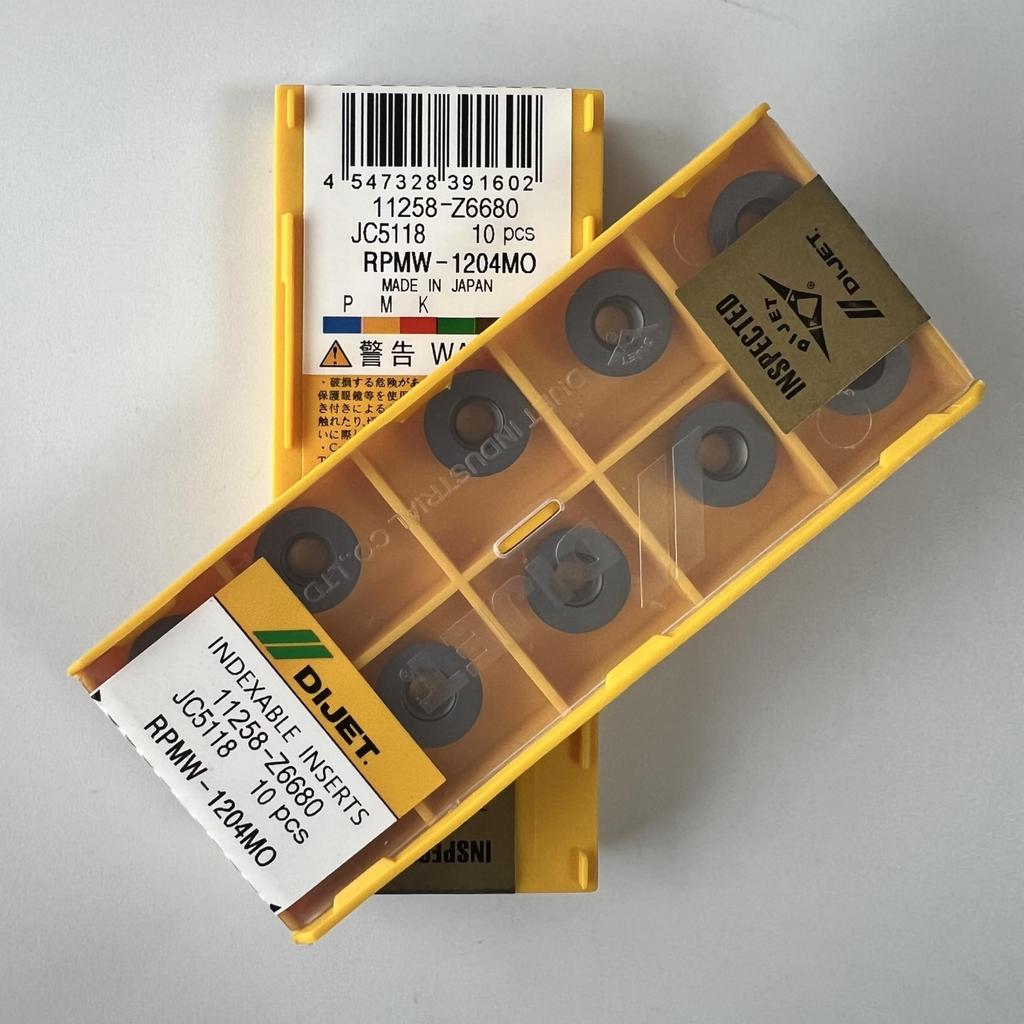 RPMW-1204MO JC5118 / Industrial indexable carbide inserts 10 Pcs