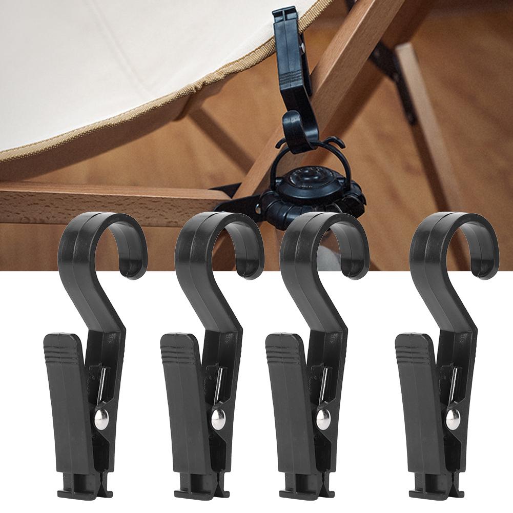 4pcs Tent Tarp Hook Clips Multipurpose Portable Hanging Tarp Hook Clip for Outdoor Activity