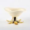 Creative Ceramic Fruit Plate Golden Branches Desktop Storage Container Candy Plate Tray Bowl Home Decoration Accessories