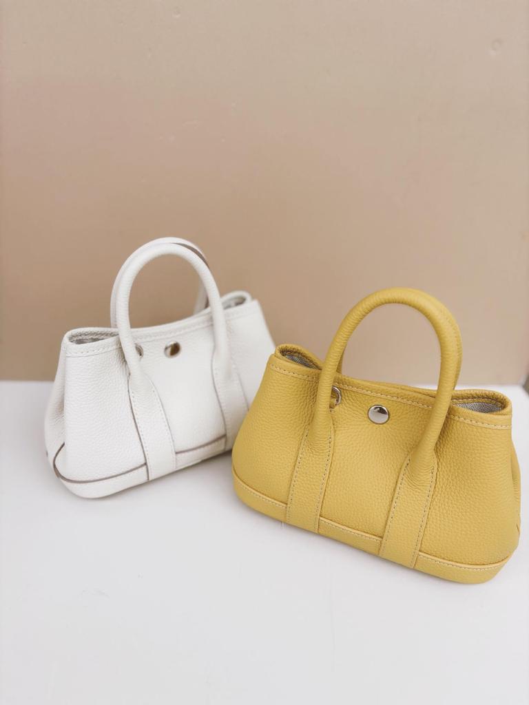 2025 Cowhide Leather Crossbody Mini Tote – Versatile Women's Spring/Summer Bag