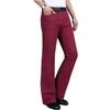 Men's Mid-Rise Eastic Denim Flared Jeans Men's Fashion Slim Fit Flared Pants