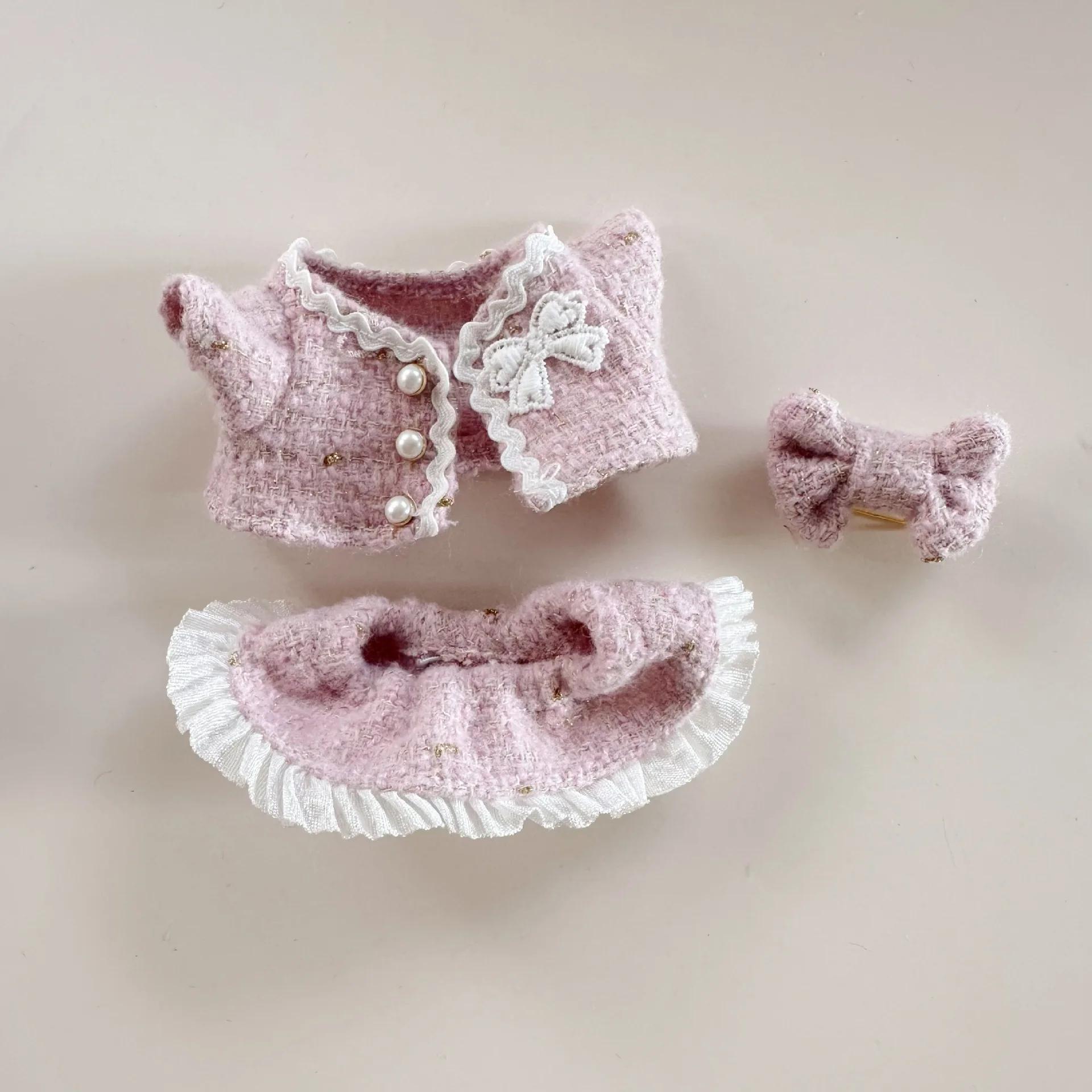 

Мини Одежда для Куклы Наряд Аксессуары для 15см Лабубу Комплект Голубой Юбки Одежда Подарок no doll