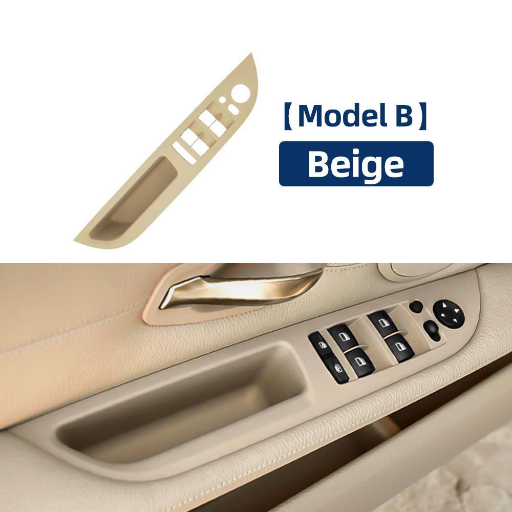 LHD Car Interior Inner Door Handle Panel Trim Cover For BMW E60 E61 5 Series 520 525 528 2008-2010 51416983705 Black Beige