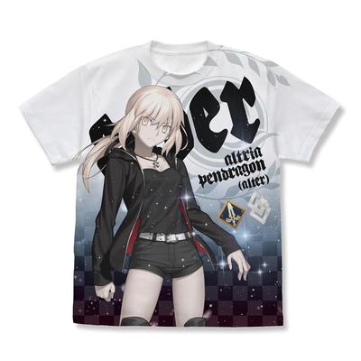 [Official] 2D COSPA FateGrand Order SaberArtoria Pendragon [Alter] Dark Knight King Ver. Shinjuku 1999 Full Graphic T-Shirt WHITE M Size