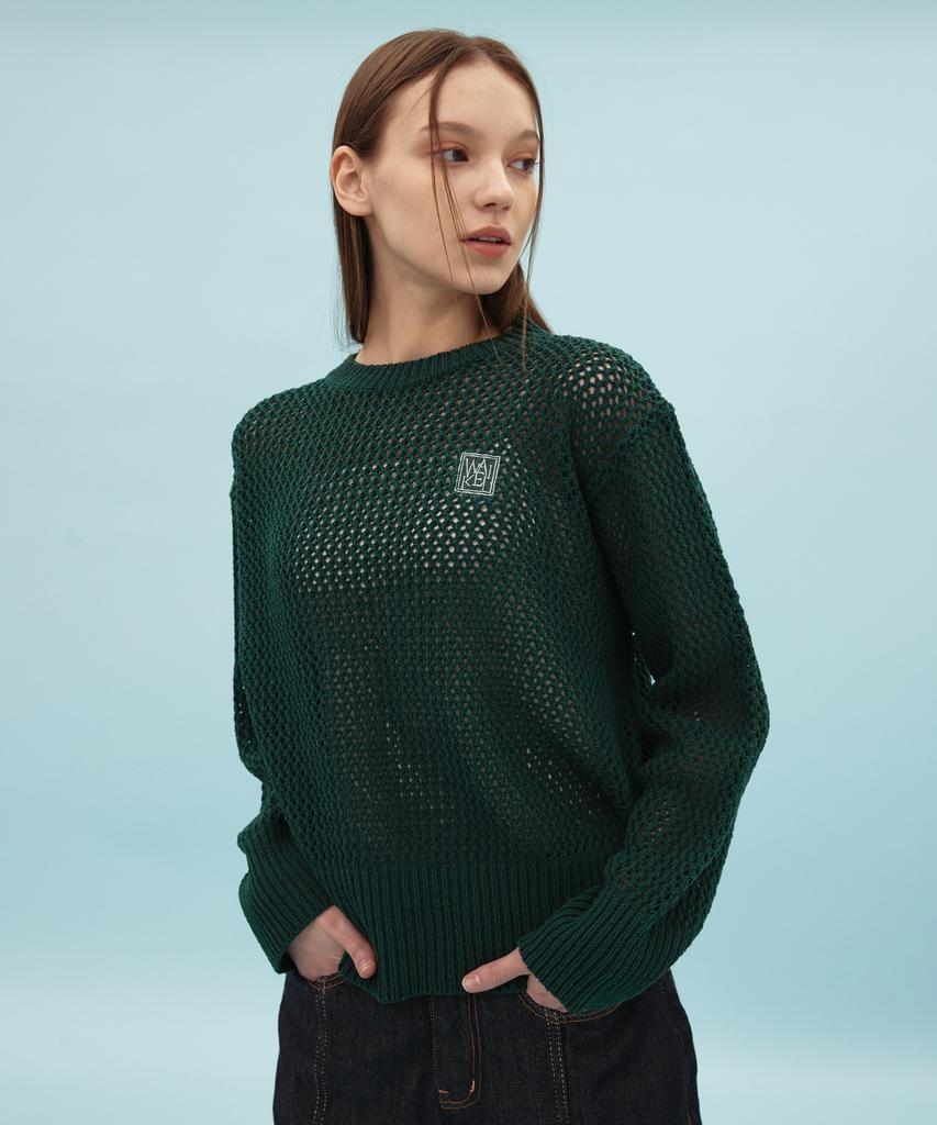 WAIKEI Mesh Knit Green