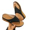 Women's Summer Hollow Out Thong Sandals Platform Slip On Casual Flip Flops Lightweight Comfortable Beach Shoes