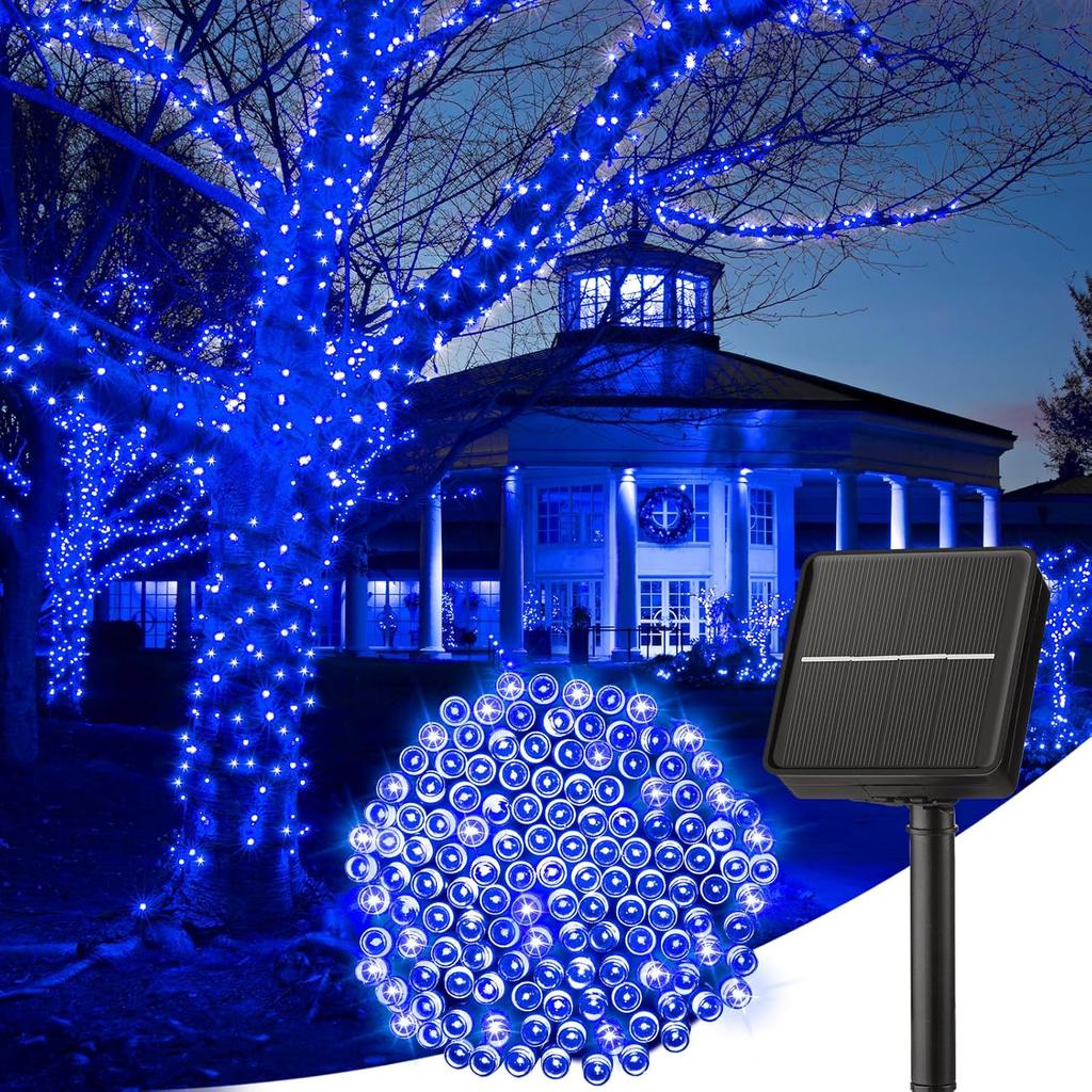 100LED Solar String Lights Outdoor Waterproof Fairy Lights String 8 Mode for Home Gardens Wedding Party Xmas Outdoor Tree Decor
