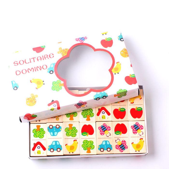 

Children s Wooden Domino Idiom Puzzle Set – Educational Building Blocks for Kindergarten 22x12x4 cm