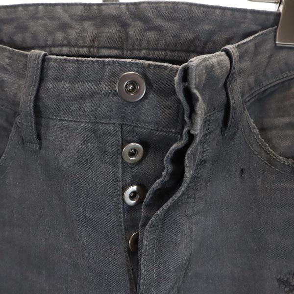 BALENCIAGA made in Japan Damage processing Pants w28 Dark gray Men's Used