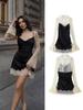 Autumn/Winter Sexy Socialite Long-Sleeved Lace Dress for Women