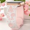 Two-Color Silicone Rose Flower Strap for Apple Watch (Series 1-10) - Floral Rose Carved Design