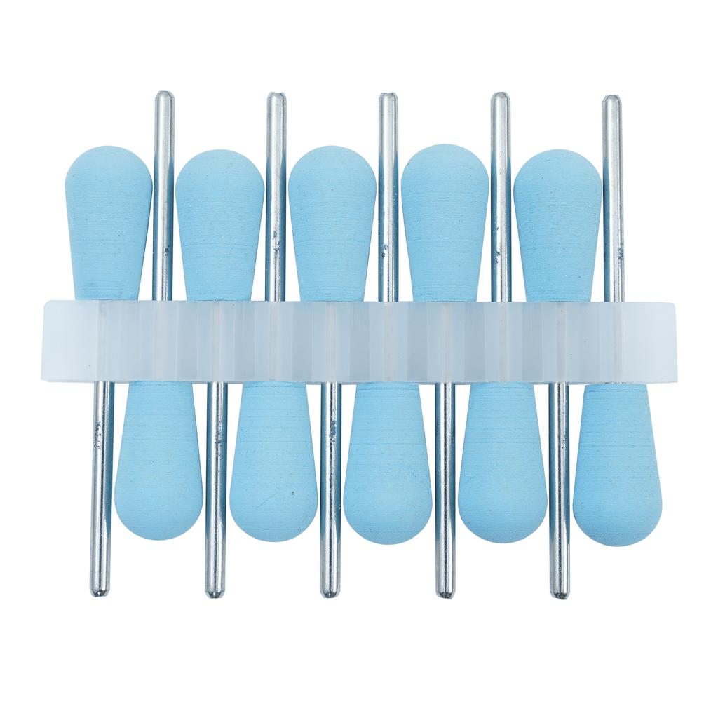 10Pcs/Lot 2.35mm Dental Silicone Rubber Polishers Burs Grinding Heads HP Shank Drill Rotary Teeth Whitening Dentist Tool
