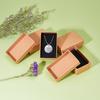 24pcs Cardboard Jewelry Set Box for Ring Necklace Rectangle Tan 8x5x2.5cm