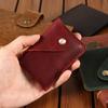 Oyir Men'S Genuine Leather Card Case, Large Capacity Bank Card, Driver'S License Wallet, Retro Men'S Hidden Buckle Clutch Bag