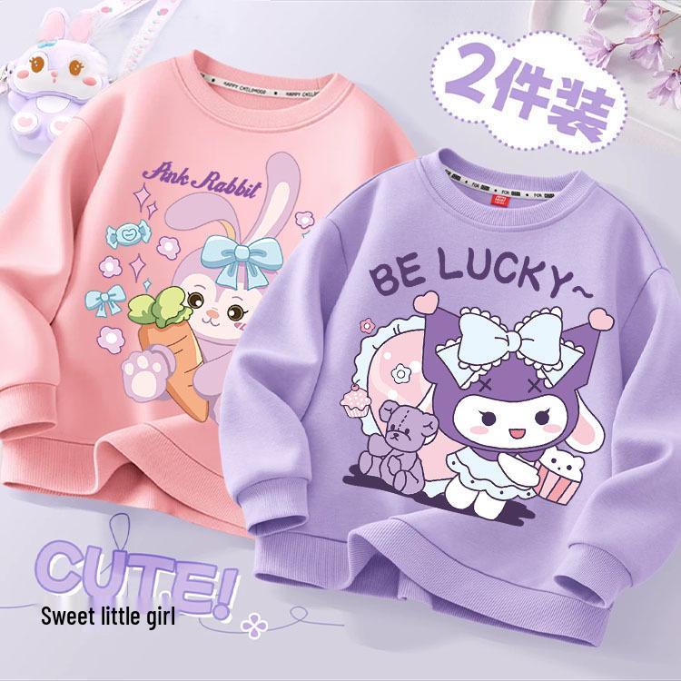 Langarm-Sweatshirt für Mädchen - Mode Frühling/Herbst 2024 für Kinder