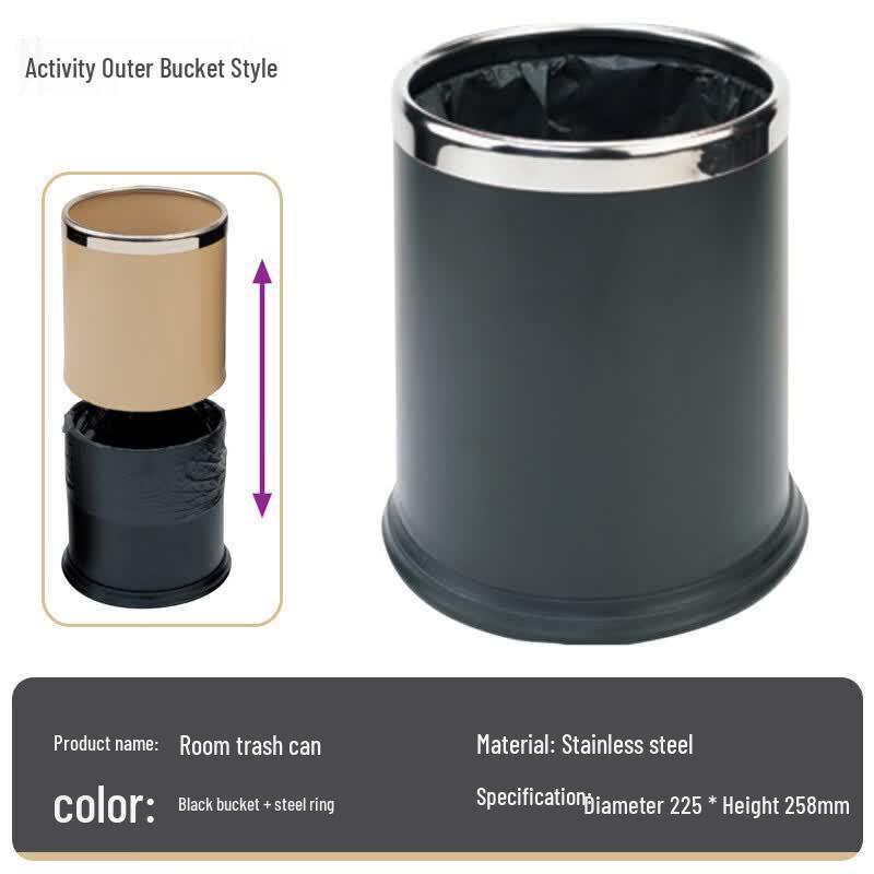 Yuzhou Stainless Steel Trash Can