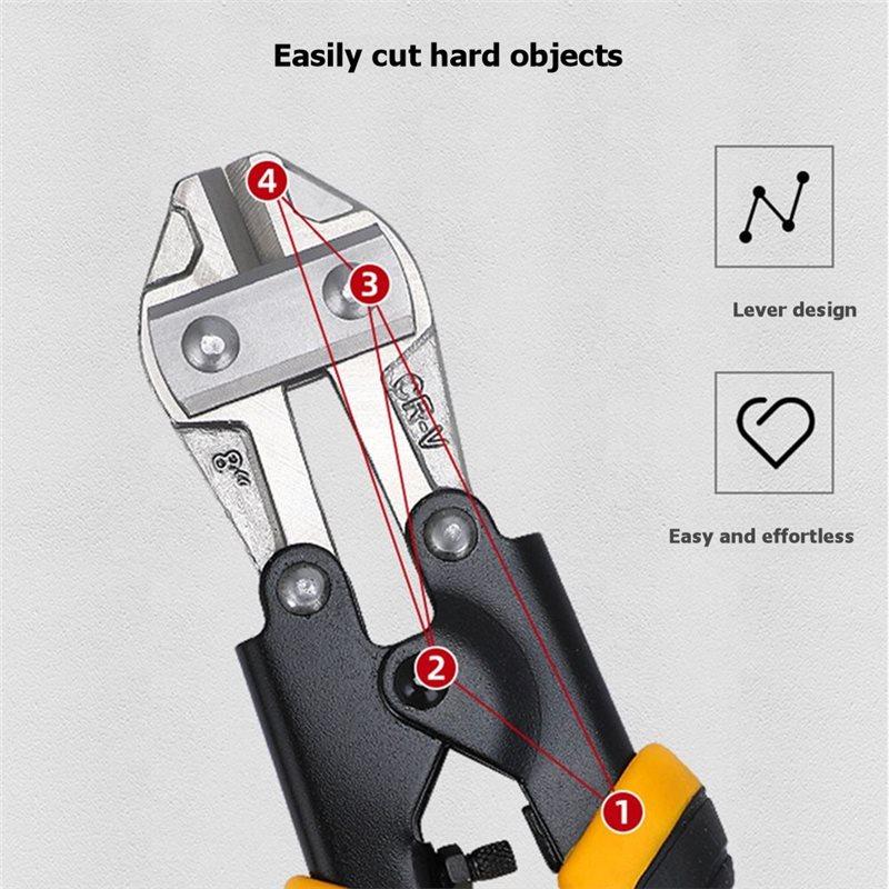 ABBP-Wire Cutters,8-Inch Heavy Duty, 1-Pack Professional Cable Cutting Tool With Non-Slip Handles