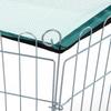 Faltbarer Draht-Hunde- und Welpenauslauf Ø120x60 cm mit wasserdichter Polyesterabdeckung