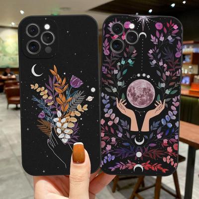 Art Moon Sun Lovely Fashion Phone Case Cover Coque For Iphone Xiaomi Mi Samsung Galaxy Redmi Note A S 11 12 13 14 15 22 23 24 5G Pro Plus Max Fe Ultra