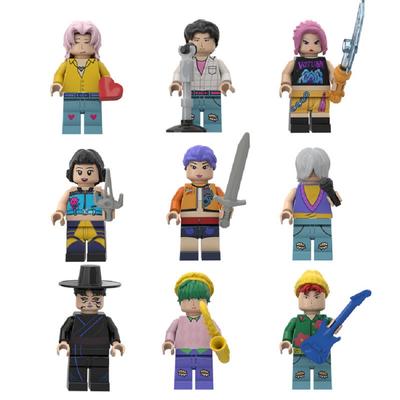 Product Kpop Devil Hunter Mini Action Figure Building Blocks Toy Anime Peripherals Desk Decoration Collection Christmas Gift