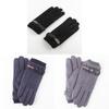 Winter Mens Thick Fleece Lined Leather Touchscreen Gloves For Outdoor Commuting