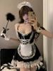 Women Sexy Maid Dress Uniform Cosplay Costumes Erotic Outfits for Sex Open Hip Mini Dresses Lolita Exotic Adult Role Playing