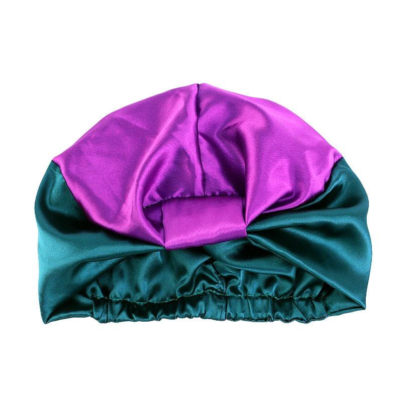 Price Double Layer Cute Style Silk Ladies Hair Turban Custom Bonnets Silk logo 100% Mulberry Silk Bonnet