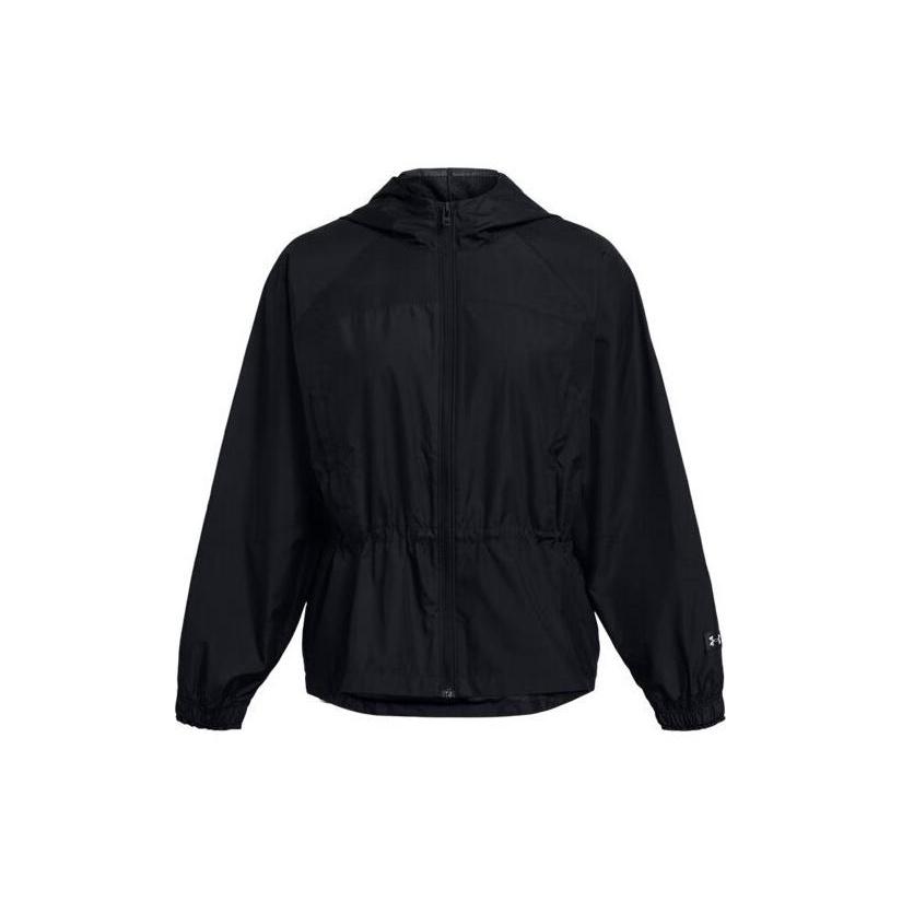 (WMNS) Under Armour Rush Woven Jacket Black Women s 1382726-001 XL