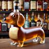 Dachshund Dog Whiskey Bottle, Fun Dachshund Whiskey Bottle, Glass Dachshunds Statue Wine Bottles, Dachshunds Decanter Decoration, For Bar, Home,